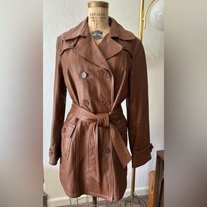 Wilson’s leather 70’s style coat